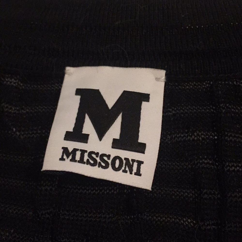 Missoni Woven Black Top Size 40